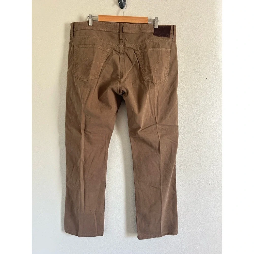 AG Adriano Goldschmied The Graduate Jeans Men's 38x31 Brown Tailored Leg NWOT